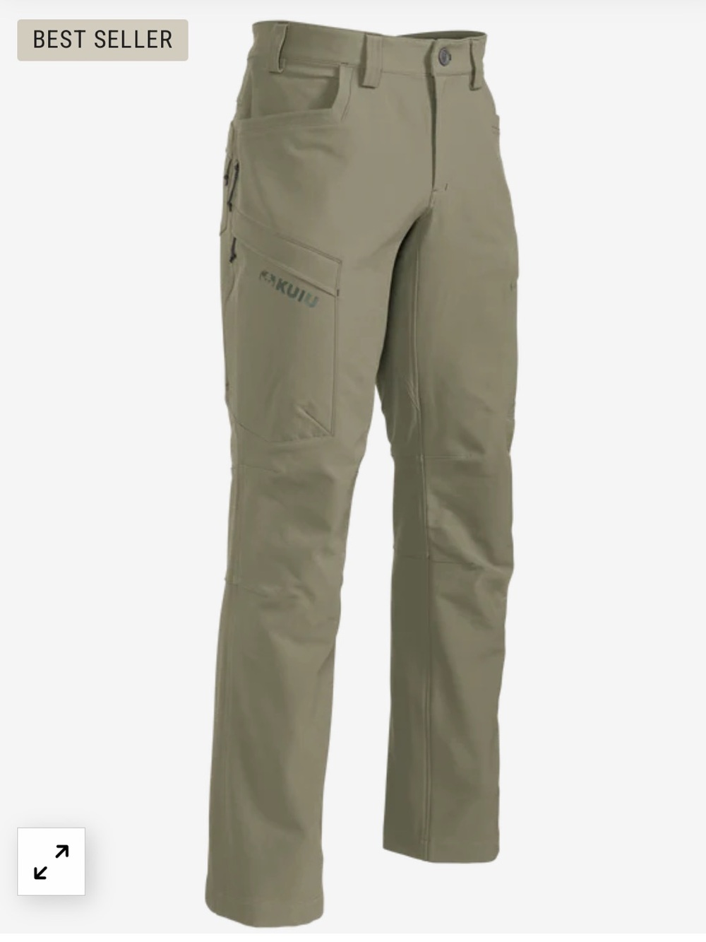 KUIU Men's Attack Cargo Pants in khaki 38